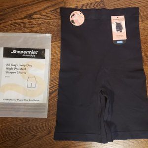 Shapermint All Day Every Day High-Waisted Shaper Shorts in Black Size XL/2XL